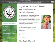 Tablet Screenshot of hubertus-giessen.de